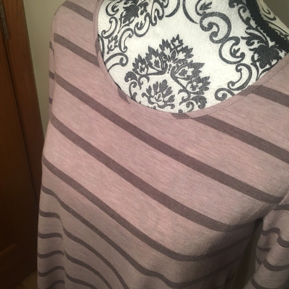 Purple BKE Lace Panel Tunic - Picture 2 of 8